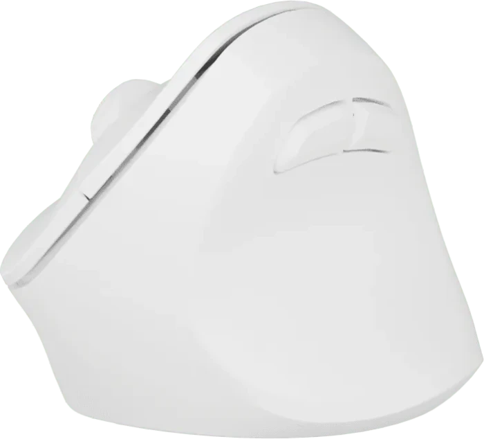 Natec Crake 2 Vertical Wireless Mouse weiß, USB/Bluetooth