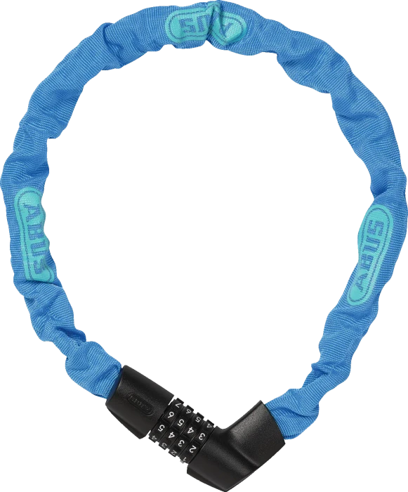 ABUS Tresor 1385/75 Kettenschloss, Zahlenkombination neon blue (71262)