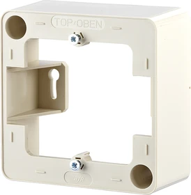 Metz Connect Aufputzrahmen 85x85x35mm 1fach, perlweiß