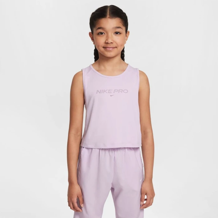 Nike Pro Dri-FIT Funktionsshirt ärmellos doll/taupe grey (Junior)