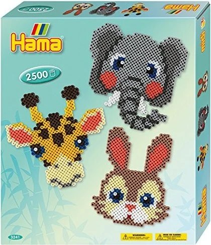 Hama Geschenkpackung Tierköpfe 2500 Stück (3241)