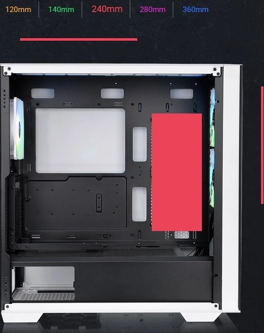 Thermaltake Divider 370 TG ARGB Snow Edition, weiß, Glasfenster