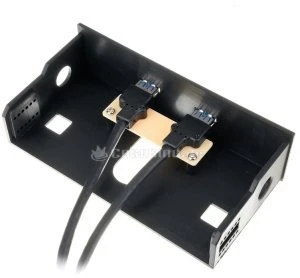 BitFenix 2x USB 3.0 Softouch Front Panel schwarz, 5.25", Multifunktionspanel