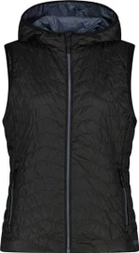 CMP Wattierte Kapuze Weste schwarz (Damen)