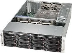 Supermicro SuperChassis 836BE1C-R1K03B, grau/schwarz, 3HE, 1x 1000W redundant