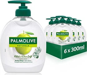 Palmolive Naturals Milch & Olive Flüssigseife, 1.8l (6x 300ml)