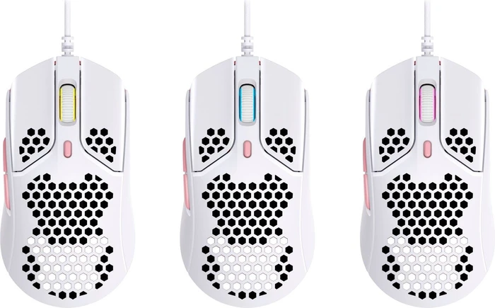 HP HyperX Pulsefire Haste weiß/rosa, USB