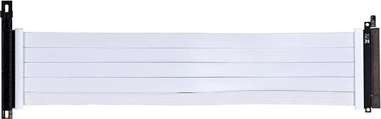 Lian Li O11D EVO Upright GPU Kit Riser Card, inkl. PCI-Slot Blende für O11D EVO, gewinkelt, PCIe 4.0, 380mm, weiß