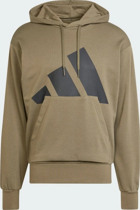 adidas Essentials Big Logo French Terry Hoodie olive strata/black (Herren)
