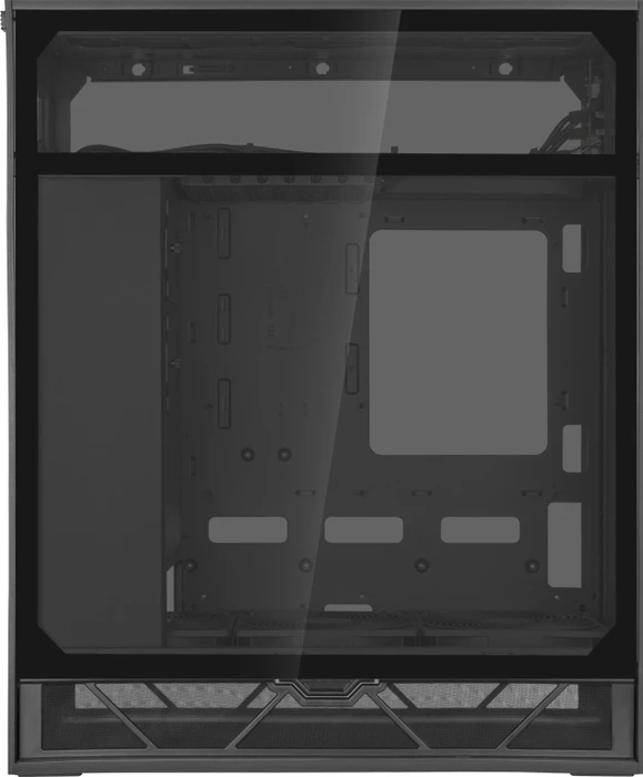 SilverStone Alta F1 Black, schwarz, Glasfenster