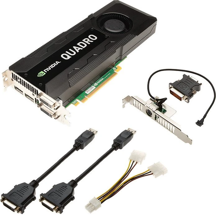 PNY Quadro K5000, 4GB GDDR5, 2x DVI, 2x DP