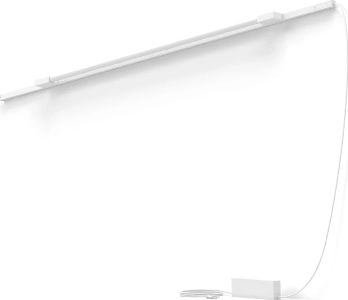 Philips Hue White and Color Ambiance Basis Perifo Schienensystem für die Wand gerade mit 1 Gradient Light Tube groß weiß