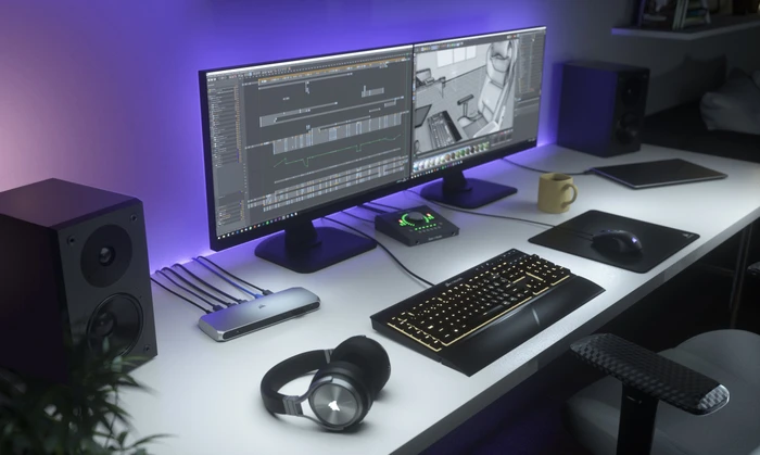 Corsair TBT100 Thunderbolt 3 Dock (2x HDMI), Thunderbolt 3 [Buchse]