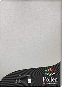 Clairefontaine Pollen Universalpapier silber, A4, 120g/m², 50 Blatt