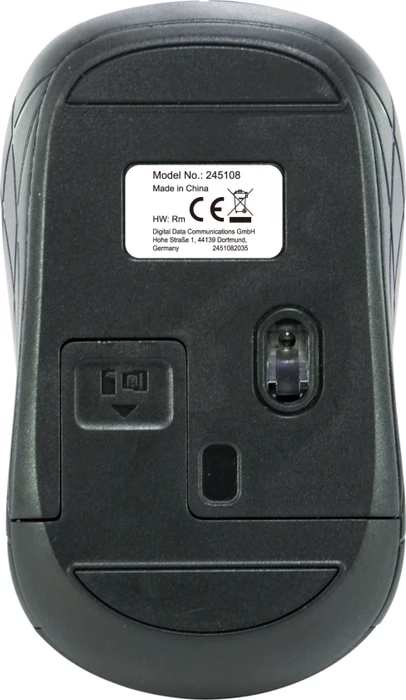 Equip Life kabellose optische Mini Maus schwarz, USB