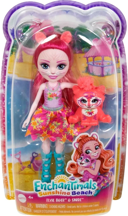 Mattel Enchantimals - Sunshine Beach Texie Tiger und Sabre