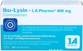 1A Pharma Ibu-Lysin 400mg Filmtabletten, 20 Stück