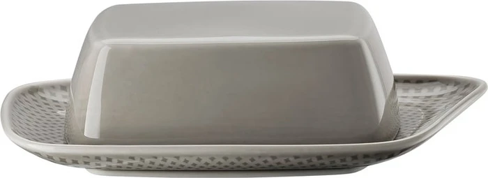 Rosenthal Junto Pearl Grey Porzellan Butterdose 250g