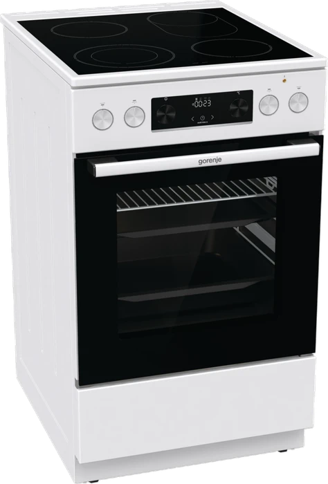 Gorenje GECS5C60WPA Elektroherd mit Glaskeramik-Kochfeld