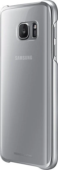 Samsung Clear Cover für Galaxy S7 silber