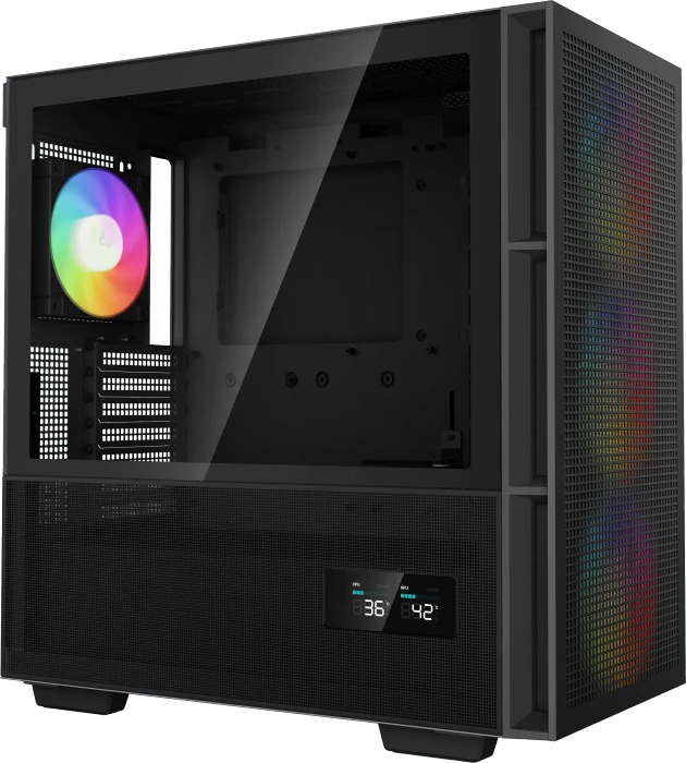 DeepCool CH560 Digital, schwarz, Glasfenster