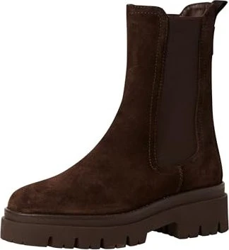 Tamaris Leather Chelsea Boots mocha suede (Damen)