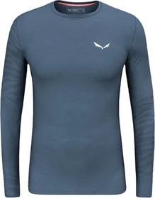 Salewa Cristallo Warm Alpine Merino Responsive Funktionsshirt langarm dark denim (Herren)