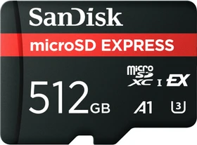 SanDisk microSD EXPRESS R880/W650 512GB, UHS-I U3, A1, Class 10, SD Express EX I