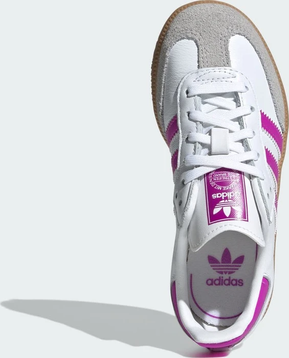 adidas Samba OG cloud white/purple burst/gum (Junior)