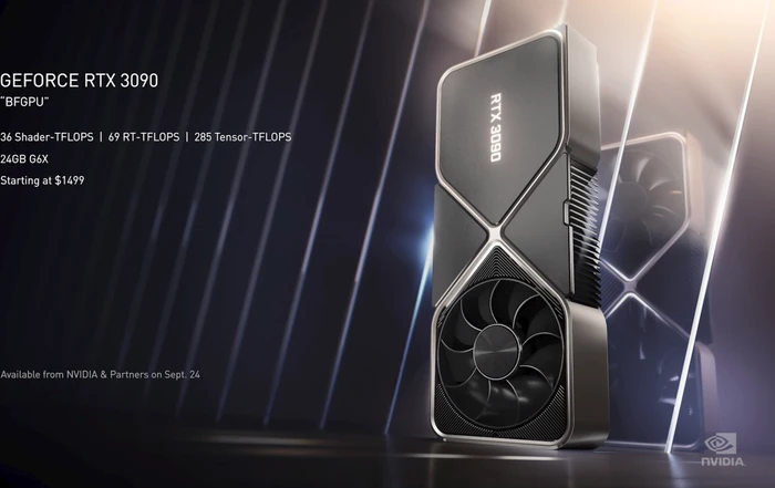 NVIDIA GeForce RTX 3090 Founders Edition, 24GB GDDR6X, HDMI, 3x DP