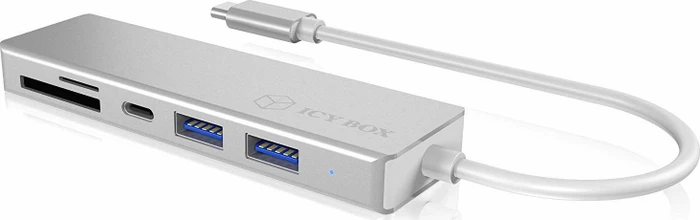 RaidSonic Icy Box IB-HUB1413-CR silber, 3-port, USB-C 3.0