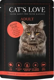 Cat's Love Rind Pur mit Distelöl und Löwenzahn, 1.02kg (12x 85g)