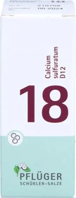 Schüßler-Salze 18 Calcium sulfuratum D12 Globuli, 15g
