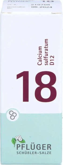 Schüßler-Salze 18 Calcium sulfuratum D12 Globuli, 15g