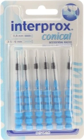 Dentaid Interprox Interdentalbürste conical blau, 6 Stück