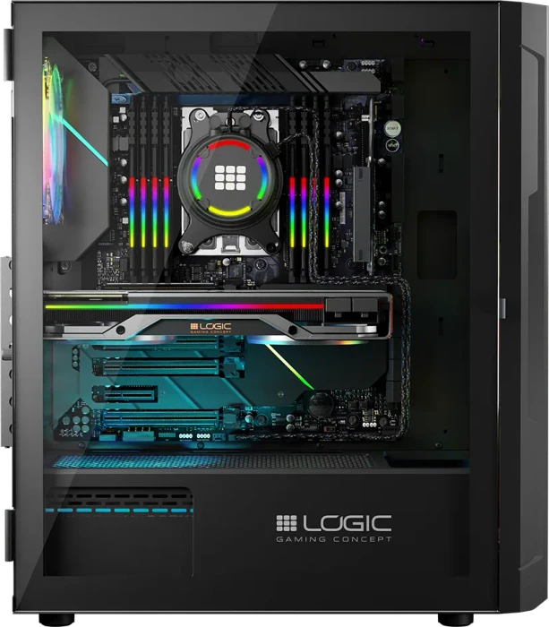 Logic Concept Aramis ARGB Midi Black, Glasfenster