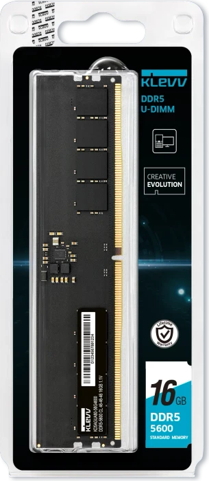 Klevv UDIMM 16GB, DDR5-5600, CL46-46-46-90, retail