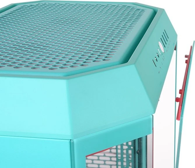 Thermaltake The Tower 600 Mint Strawberry, türkis, Glasfenster