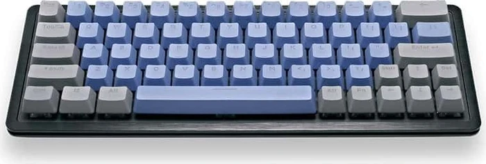 Mountain Mineral Keycap Set, Kunststoff (PBT) Double-Shot, grau/blau, 113 Tasten (104+9), ANSI-US