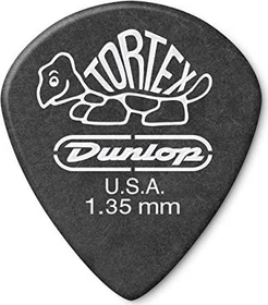 Dunlop Tortex Pitch Black Jazz III Pick, 1.35mm, 72-Pack