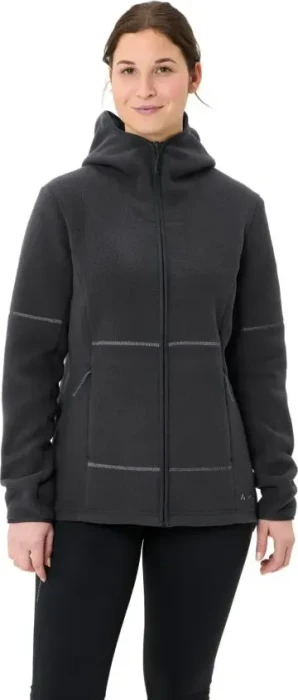 Vaude Neyland II Fleece Hooded Jacke phantom black (Damen)