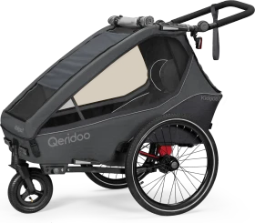 Qeridoo Kidgoo 1 Fahrradanhänger steel grey (Modell 2023)