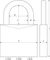 ABUS 160/50, Zahlenschloss Vorschaubild
