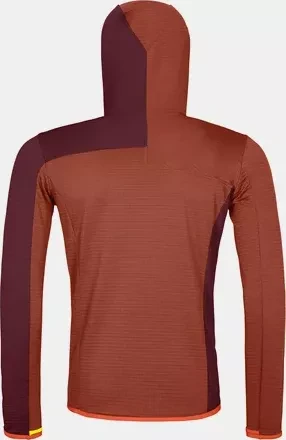 Ortovox Fleece Light Grid Hooded Funktionsjacke clay orange (Herren)