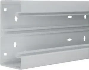 Hager Brüstungskanal-Unterteil PVC frontrastend BR 68x170mm Oberteil 80mm in lichtgrau