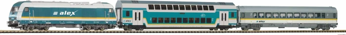 Piko - Spur H0 Start-Set - Start-Set mit Bettung Herkules Alex mit 2 Personenwagen