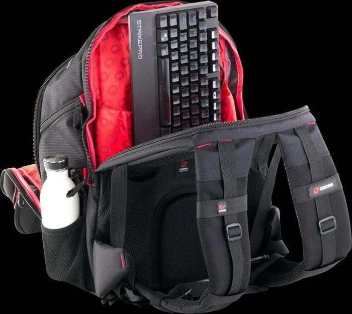 Ozone Survivor 15.6" Rucksack schwarz/rot