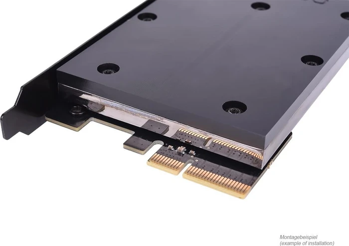 Alphacool Eisblock HDX-3, PCIe 3.0 x4 Adapter für M.2 mit Wasserkühler