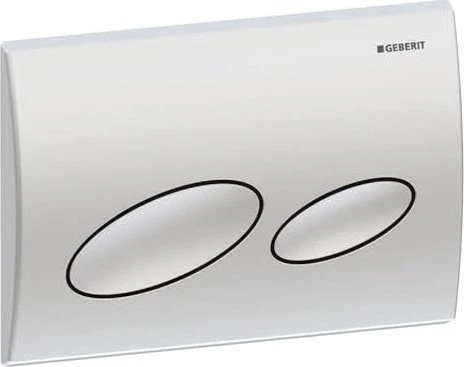 Geberit Kappa20 Betätigungsplatte für 2-Mengen-Spülung, mattverchromt