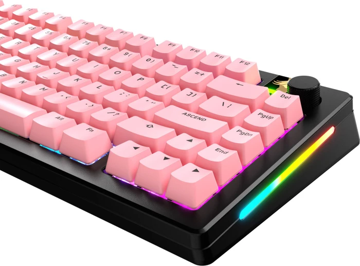 Glorious GPBT Basics Keycaps, Kunststoff (PBT), Potion Pink, rosa, 130 Tasten, ANSI-US
